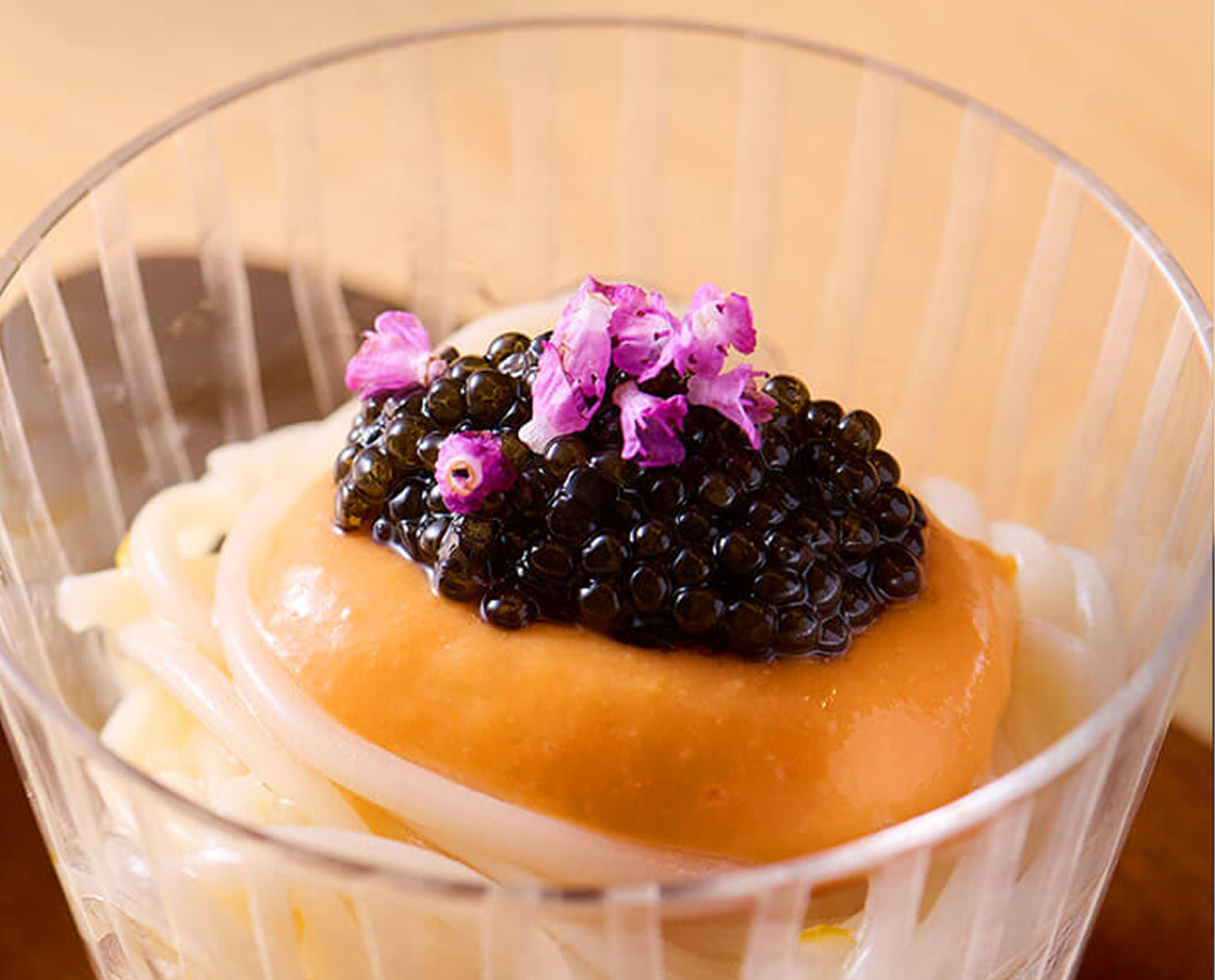 ウニとキャビア